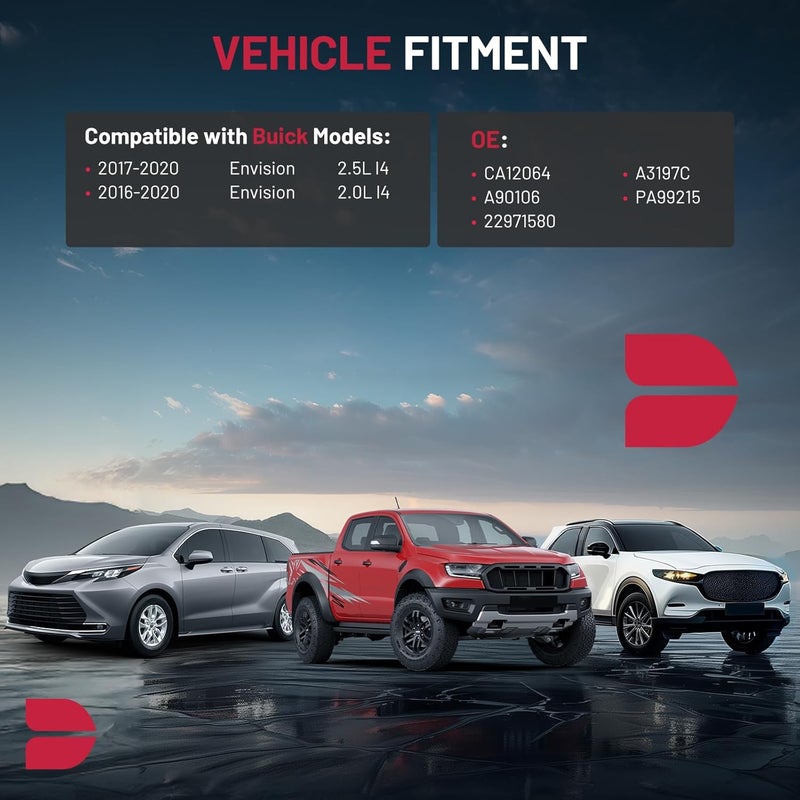 BDFHYK Engine Air Filter Compatible with Buick 2017 2018 2019 2020 Envision 2.5L l4, 2016 2017 2018 2019 2020 Envision 2.0L l4, Replace# CA12064, A3197C, A90106, PA99215, 22971580 - Image 5